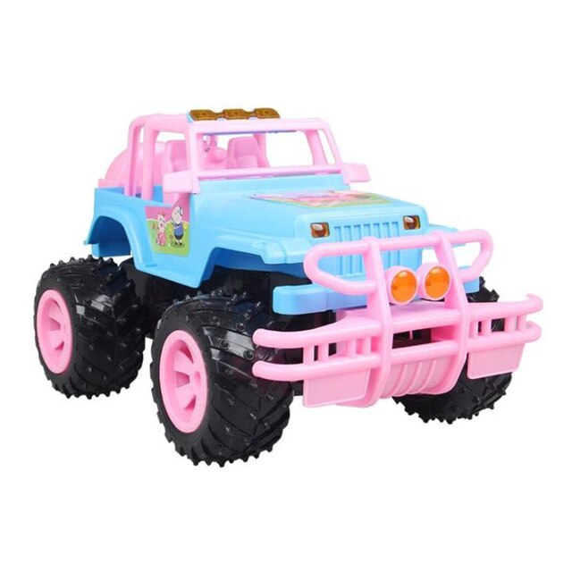 Voiture Télécommandée Fille Avec Camping-car Et 2 Poupées - Rose, Lumières Et Musique, Jouet Pour 3-10 Ans, Télécommande 2,4 GHz