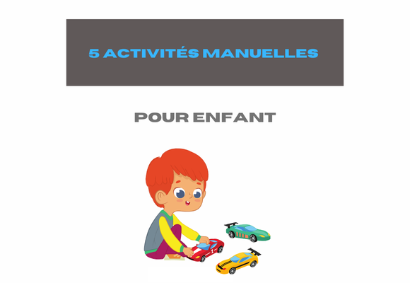 5 activités manuelles voiture pour enfants loin des écrans
