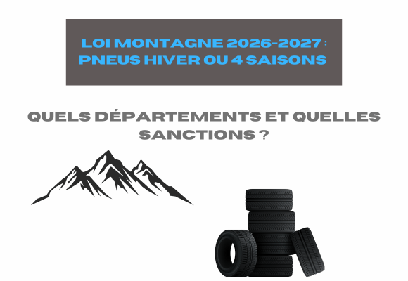 Loi Montagne 2026-2027 : pneus hiver ou 4 saisons, quels départements et quelles sanctions ?