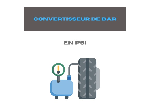 Convertisseur de Bar en Psi