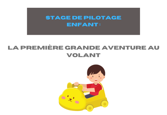 stage de pilotage enfant voiture