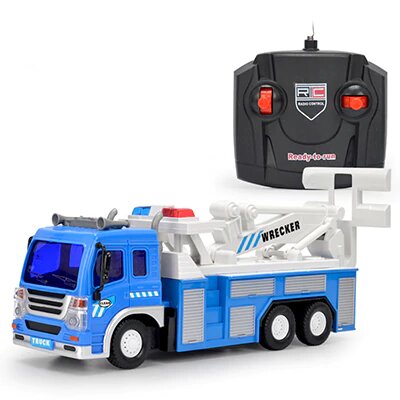 camion pompier bleu telecommande