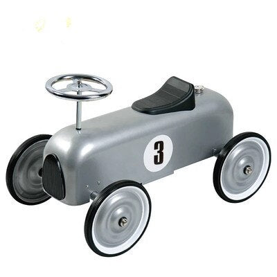 Trotteur Voiture Metal Argent