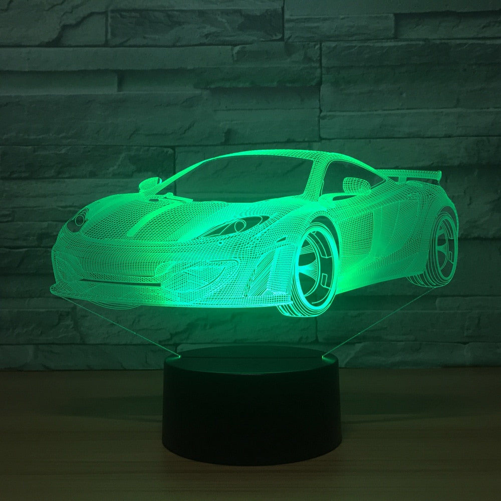 Veilleuse 3D Voiture de Sport