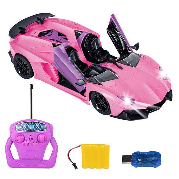 OodBlue-Pink RC Food Truck - Camping Car télécommandé avec lumière et